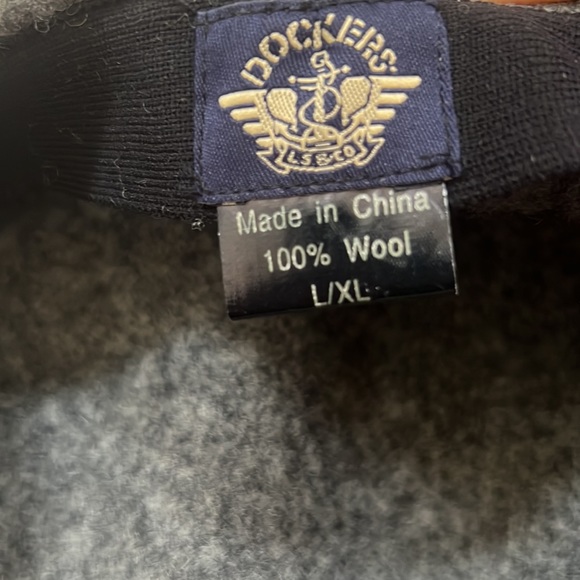 100% wool flat cap hat in charcoal Size L/XL, New with tags - Picture 7 of 16